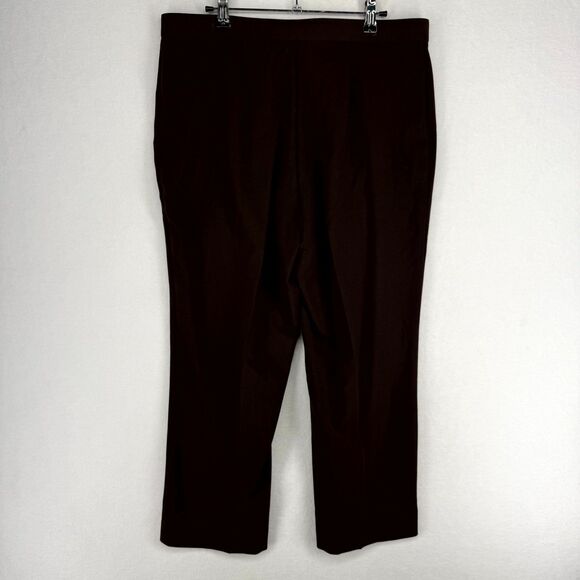 Sag Harbor Stretch Petite Brown Dress Pants Womens Size 14P - Picture 3 of 10